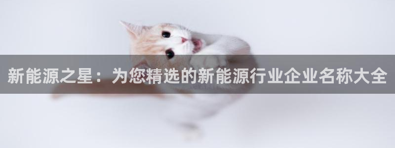 众腾娱乐登录:新能源之星:为您精选的新能源行业企业名称大全
