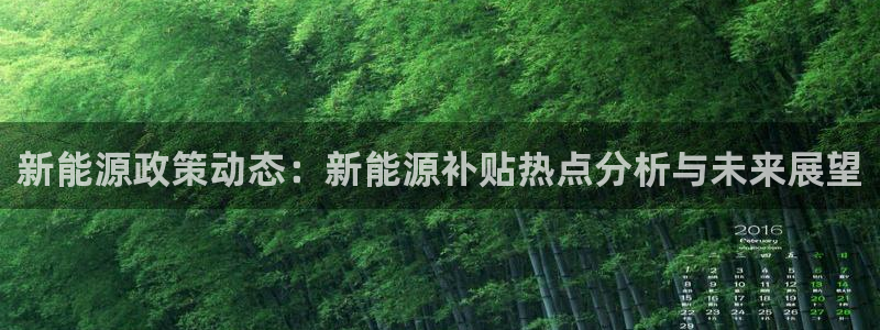 岳阳众腾ktv娱乐:新能源政策动态:新能源补贴热点分析与未来