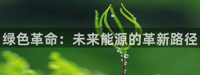 众腾娱乐官方客服电话:绿色革命:未来能源的革新路径