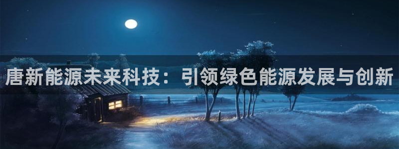 腾众娱乐是什么:唐新能源未来科技:引领绿色能源发展与创新