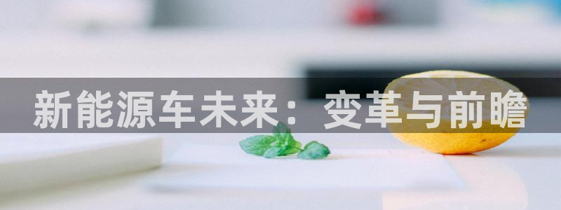 众腾娱乐得7O777:新能源车未来:变革与前瞻