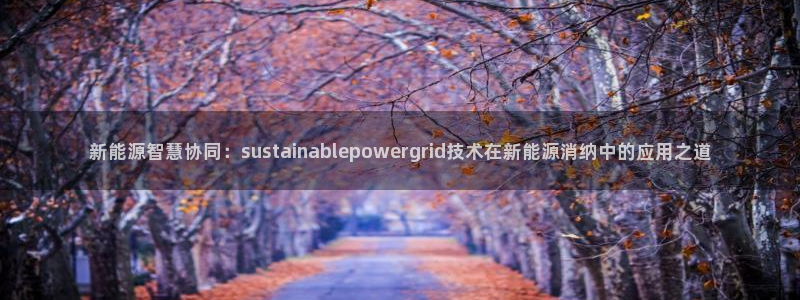 众腾娱乐开户:新能源智慧协同:sustainablepowe
